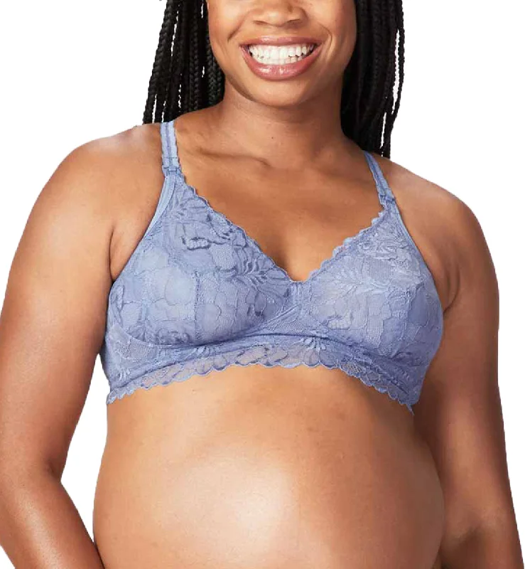 Cake Chantilly Nursing Lace Bralette (29-1045) - Blue