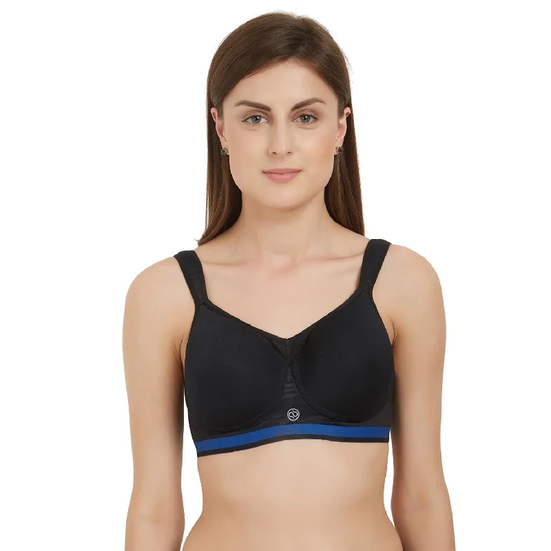 Full Coverage High Impact Padded Non Wired Sports Bra-CB-906