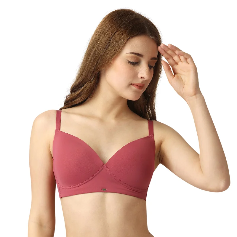 Full Coverage Padded Non Wired T-shirt Bra-CB-134