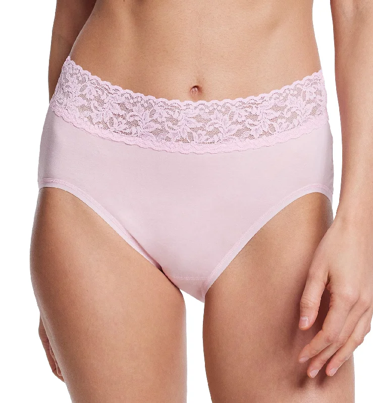 Hanky Panky Cotton French Brief with Lace (892461) - Bliss