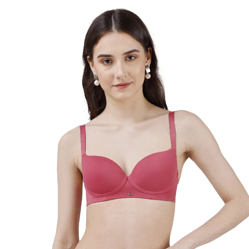 Semi/ Medium Coverage Padded Non Wired T-shirt Bra-CB-133