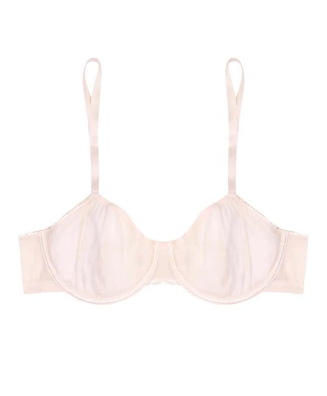 sheer tactel underwire bra