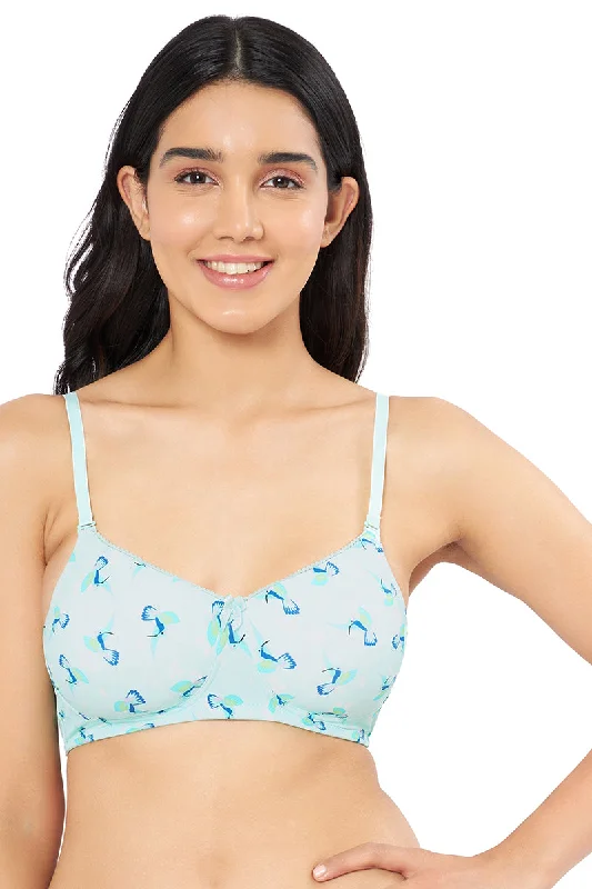 Smooth Elegance Padded Non-wired T-shirt Bra - Hummingbird Print