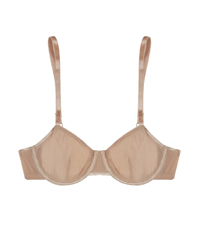 sheer tactel underwire bra