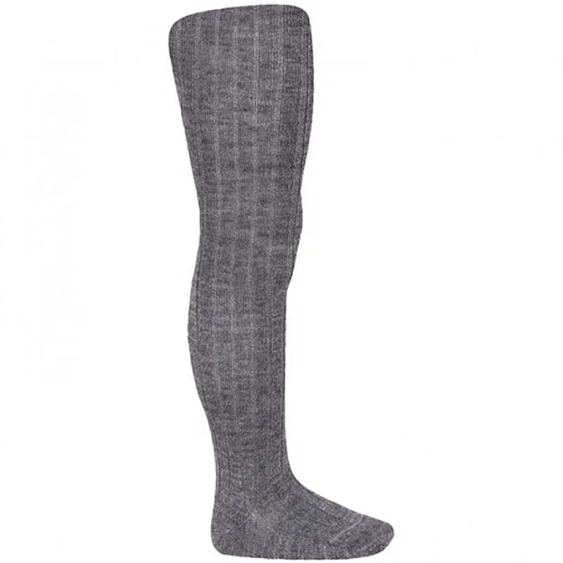 Cóndor Tights Wool Rib Light Grey