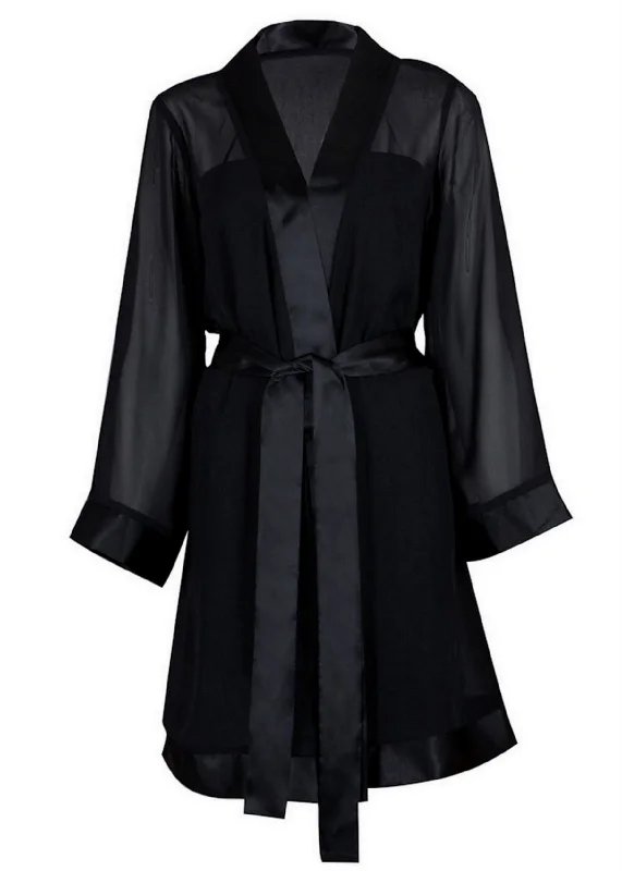 Chiffon Kimono (Black)